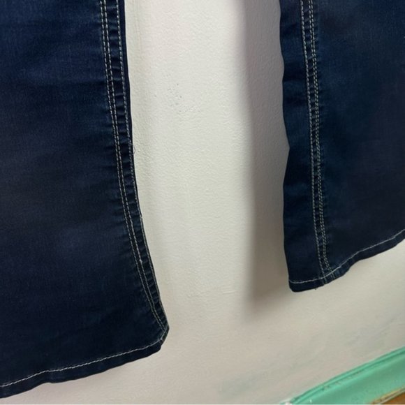 SEVEN7 Rocker Slim Bootcut Embellished Jeans 14 - Picture 11 of 12